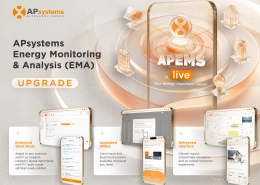 EMA upgrade - APsystems USA | The global leader in multi-platform MLPE technology - APsystems USA | The global leader in multi-platform MLPE technology APsystems EMA banner: Energy Monitoring & Analysis with an orange ‘UPGRADE’ button and logo at left,